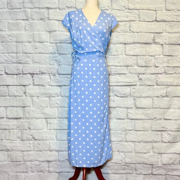 J. Crew | Dresses | Jcrew Polka Dot Surplice Wrap Dress | Poshmark